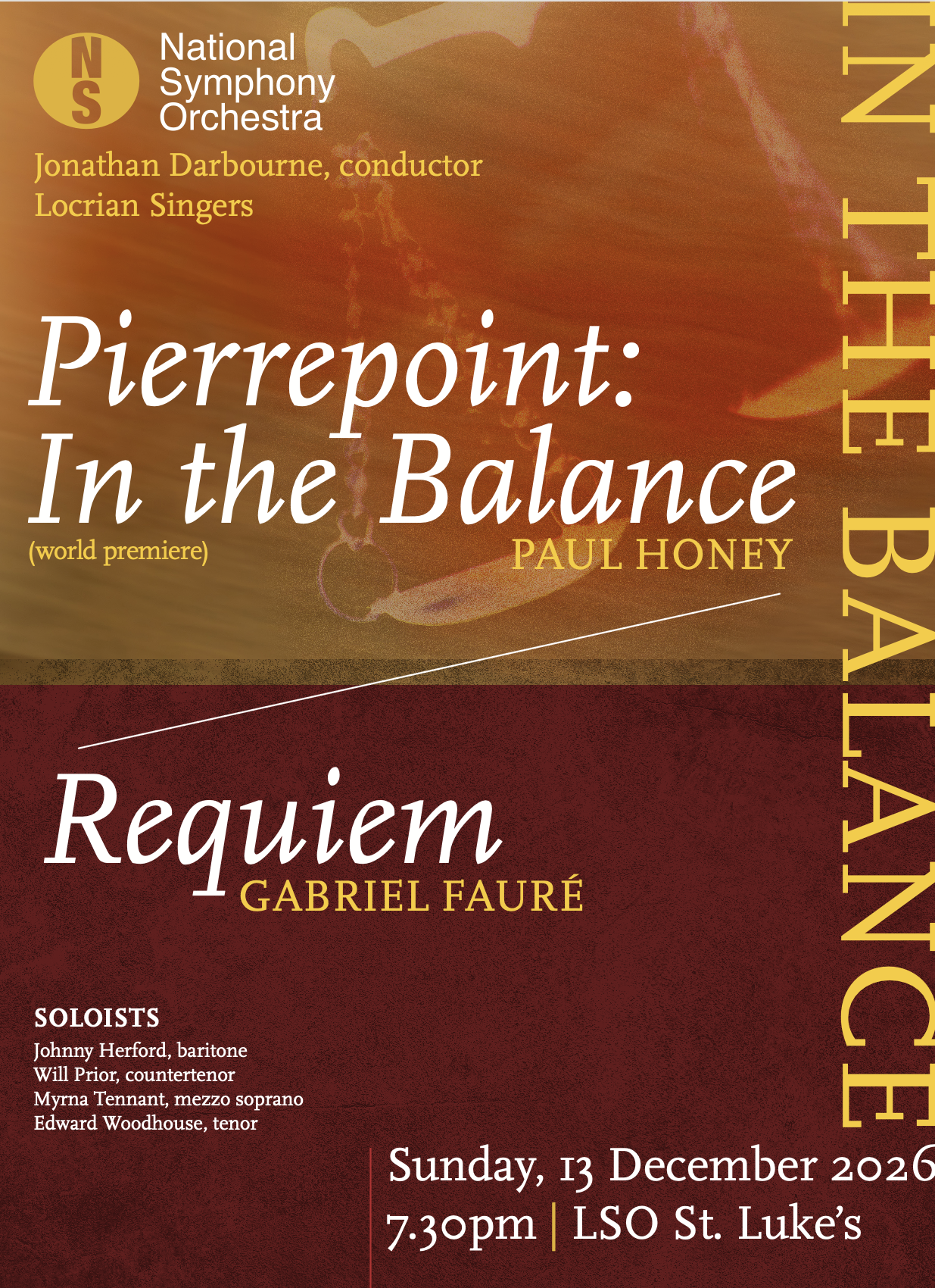 Flyer for the concert